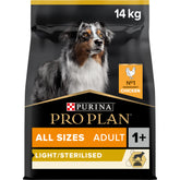 Purina Pro Plan Light Sterilised All Sizes Adult, Dry Dog food with Chicken