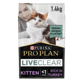 Purina Pro Plan LiveClear Kitten, Allergen Reducing Dry Cat Food with Turkey