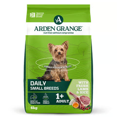 Arden Grange Daily Small Breeds Adult with Fresh Lamb & Rice Dry Dog Food 6kg