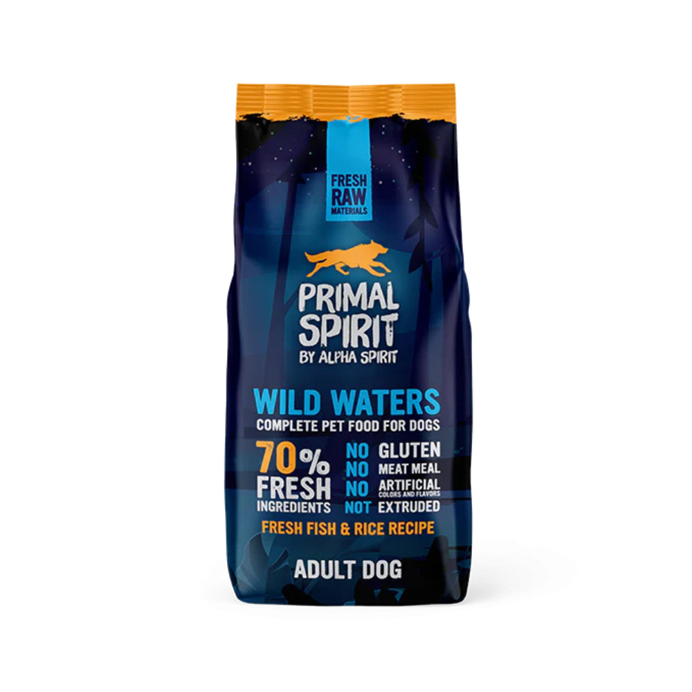 Alpha Spirit Primal 70% Wild Waters Dog Food 12 kg