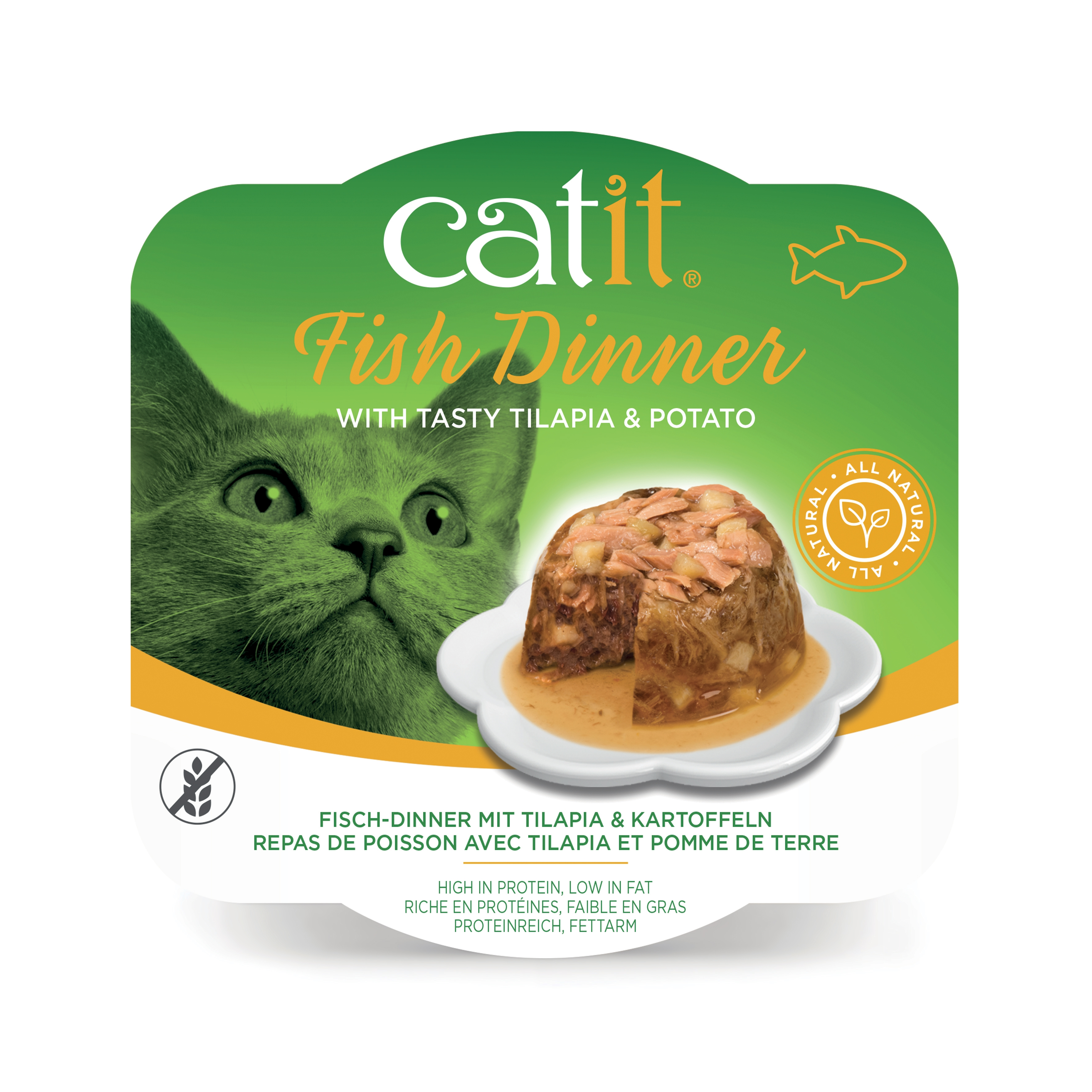 Catit Fish Dinner Tilapia & Potato 80g 6pcs/box