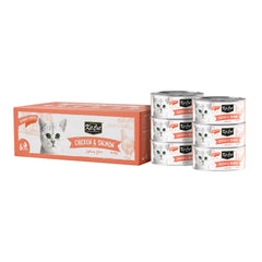Kit Cat Deboned Chicken & Salmon Toppers 6x50g