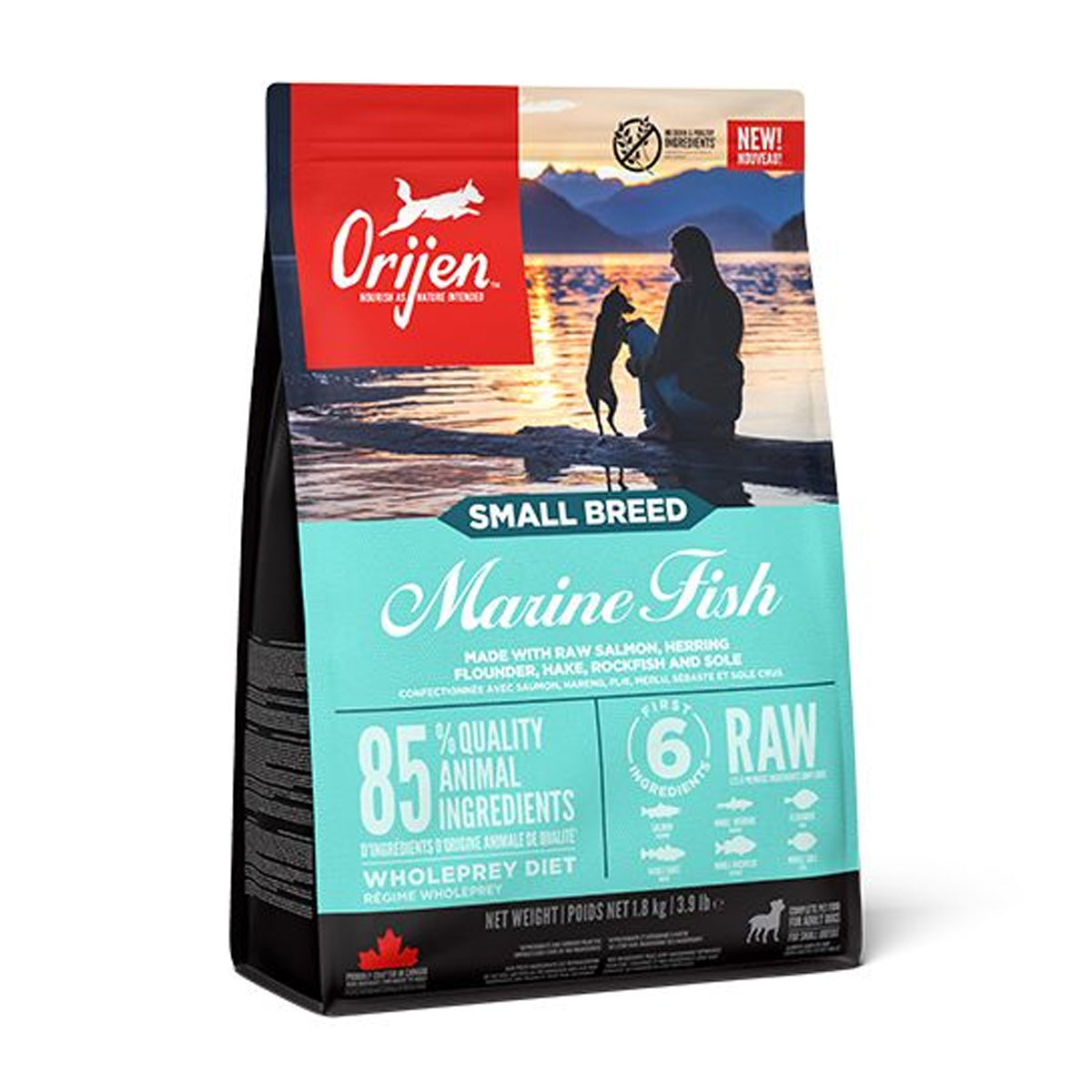 Orijen Small Breed Marine Fish Dry Dog Food - 1.8KG