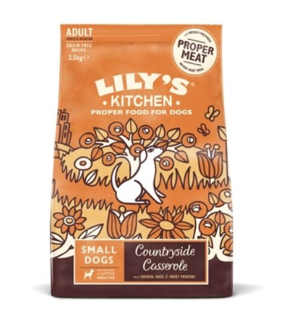 Lily's Kitchen Countryside Casserole with Chicken, Duck & Sweet Potatoes Small Dog Dry Food - 2.5KG