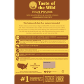 Taste of Wild High prairie Canine Recipe with Roasted Bison & Roasted Venison