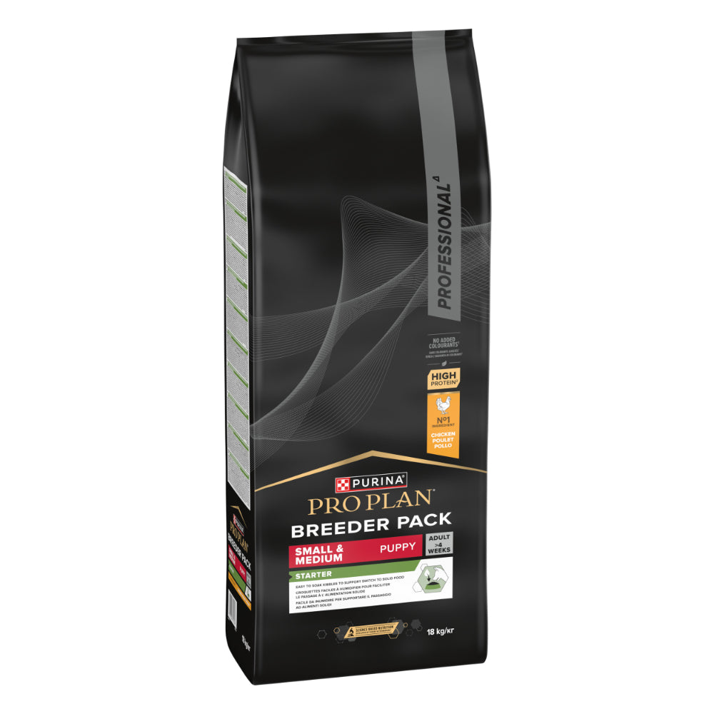 Purina Pro Plan Small and Medium Starter Dry Dog Food with Chicken 18Kg
