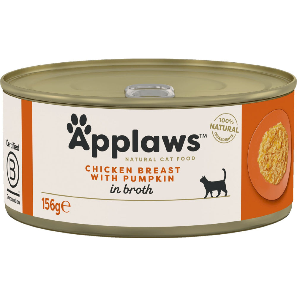 Applaws Chicken with Pumpkin Adult Wet Cat Food Tin 156g