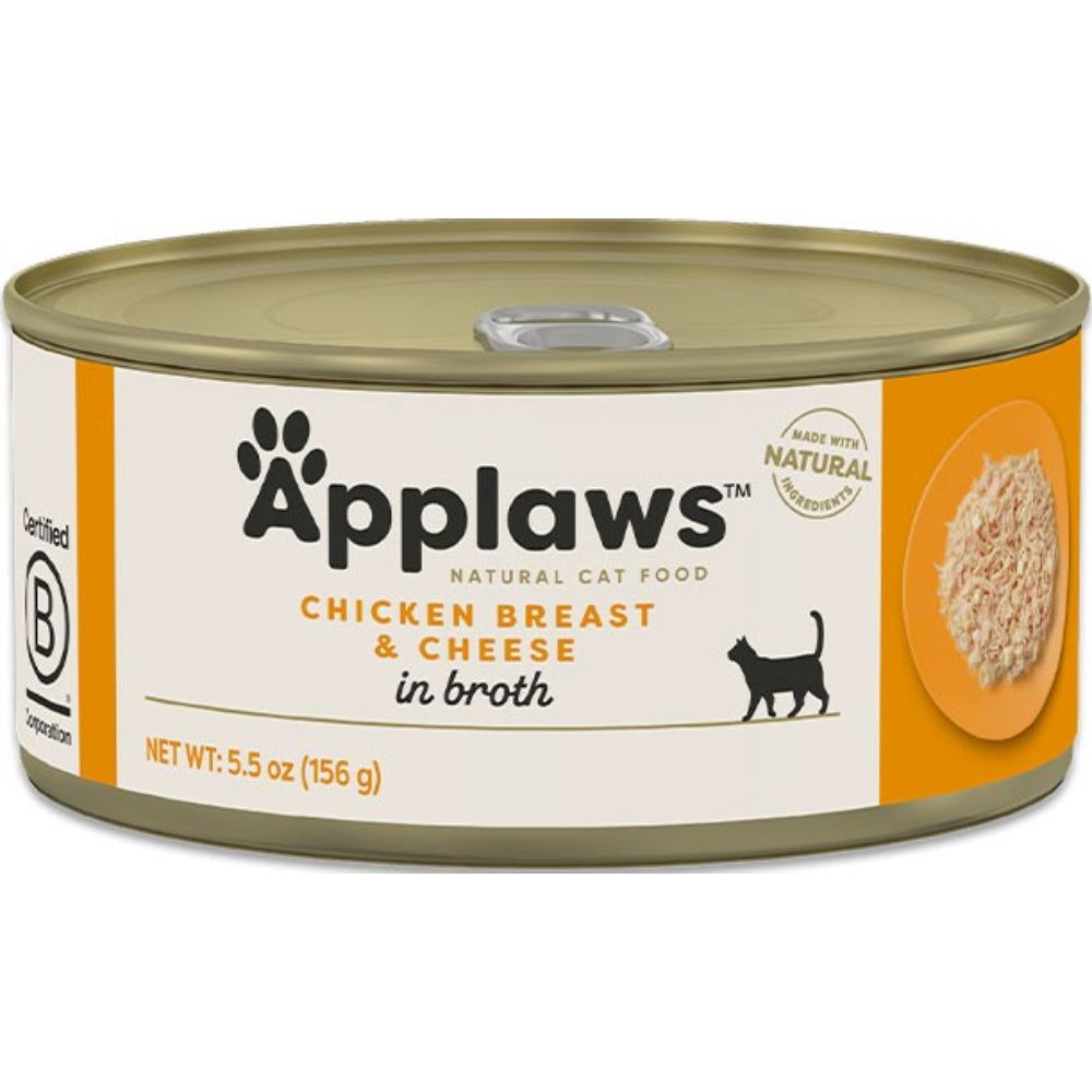 Applaws Cat Chicken with Cheese 156g Tin Pack