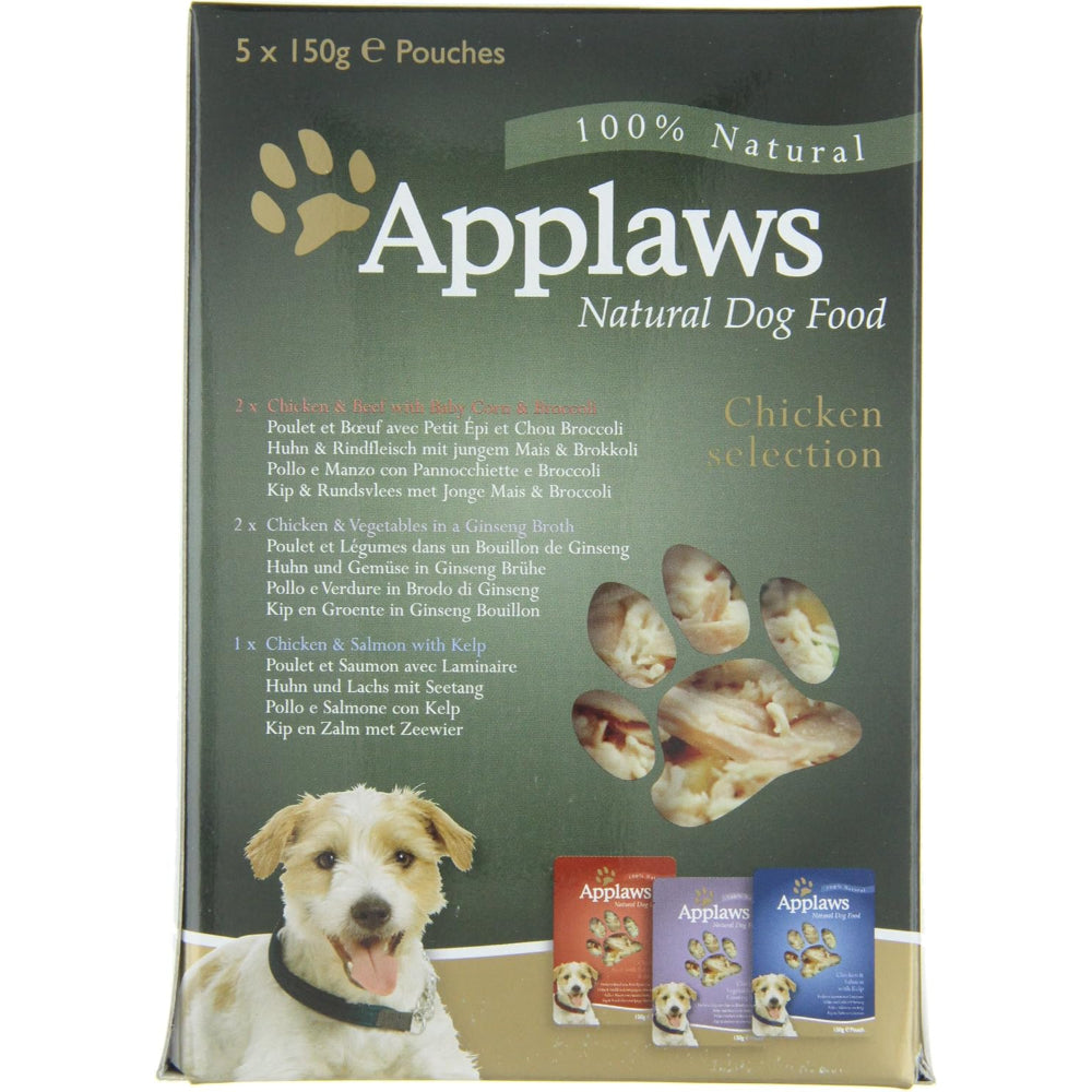 Applaws Chicken Selection Adult Wet Dog Food 5 x 150g Pouch 150g