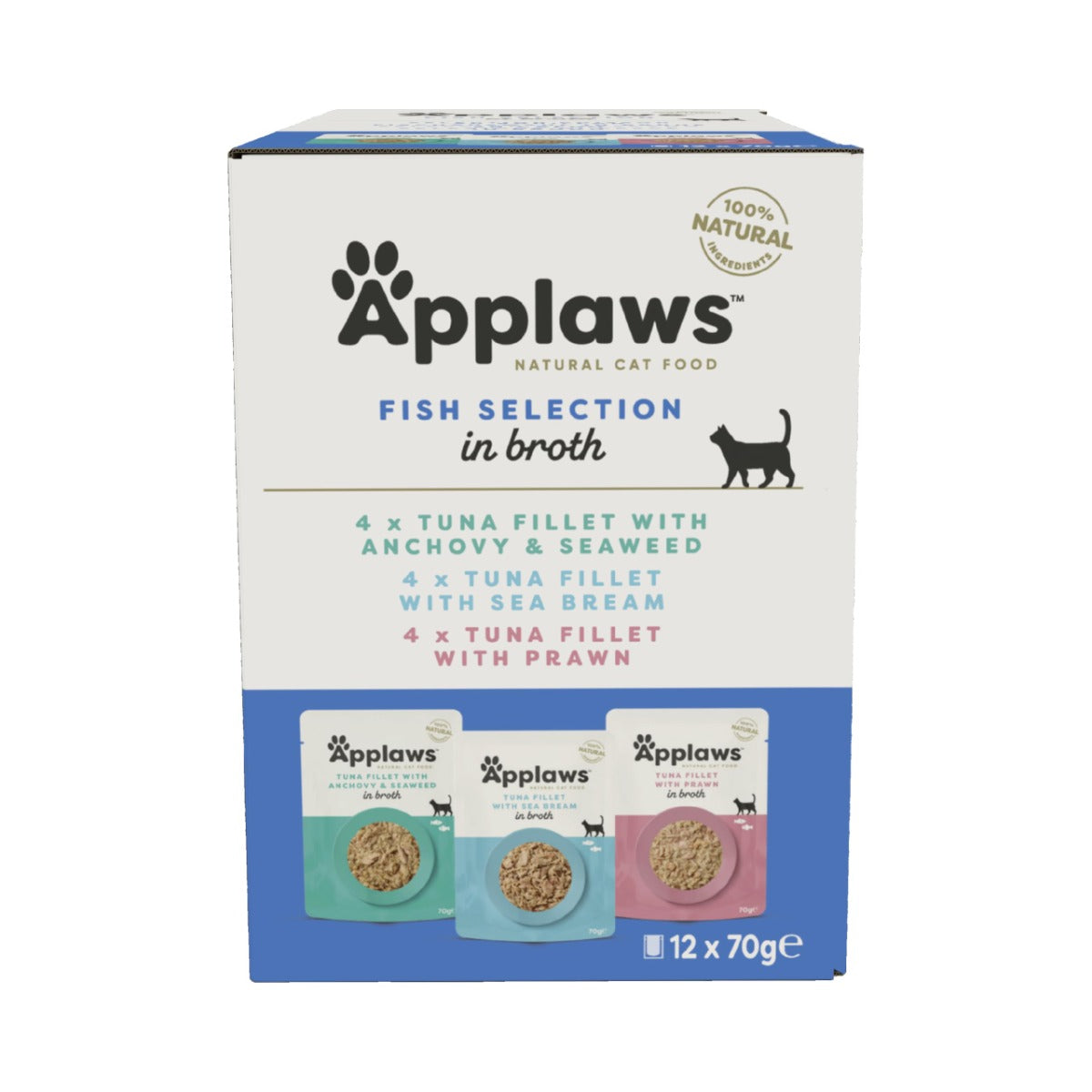 Applaws Fish Multipack Adult Wet Cat Food 12 x 70g Pouch 70g