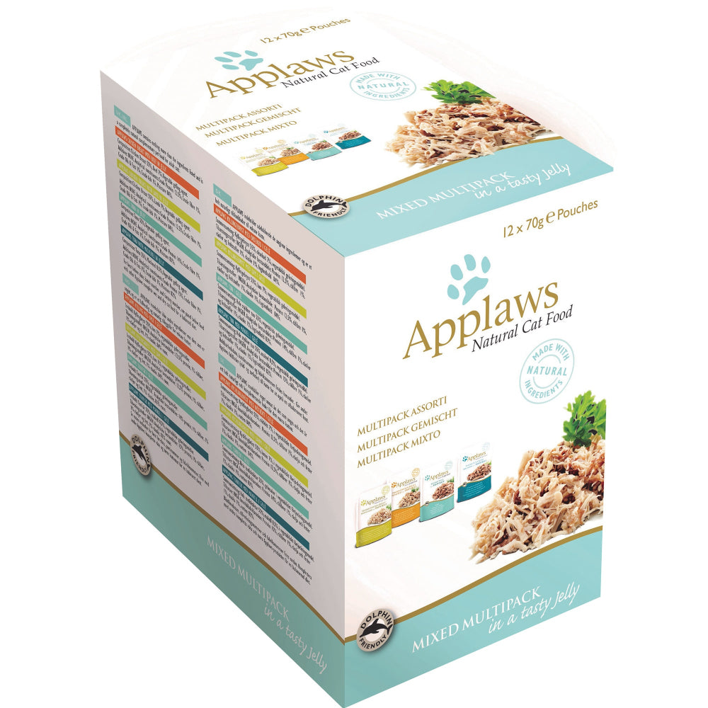 Applaws Jelly Mixed Multipack Adult Wet Cat Food 12 x 70g Pouch 70g