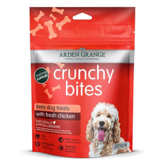Arden Grange Crunchy Bites Chicken Dog Treats 225g