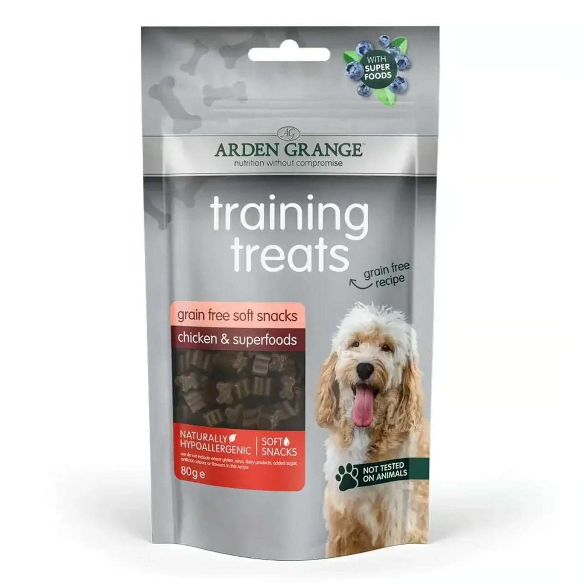 Arden Grange Grain Free Chicken & Superfoods Training Dog Treats 80g