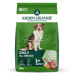 Arden Grange Daily All Breeds Adult Fresh Lamb & Rice Dry Dog Food 6kg