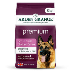 Arden Grange Premium Rich in Fresh Chicken & Rice Dry Dog Food 12kg