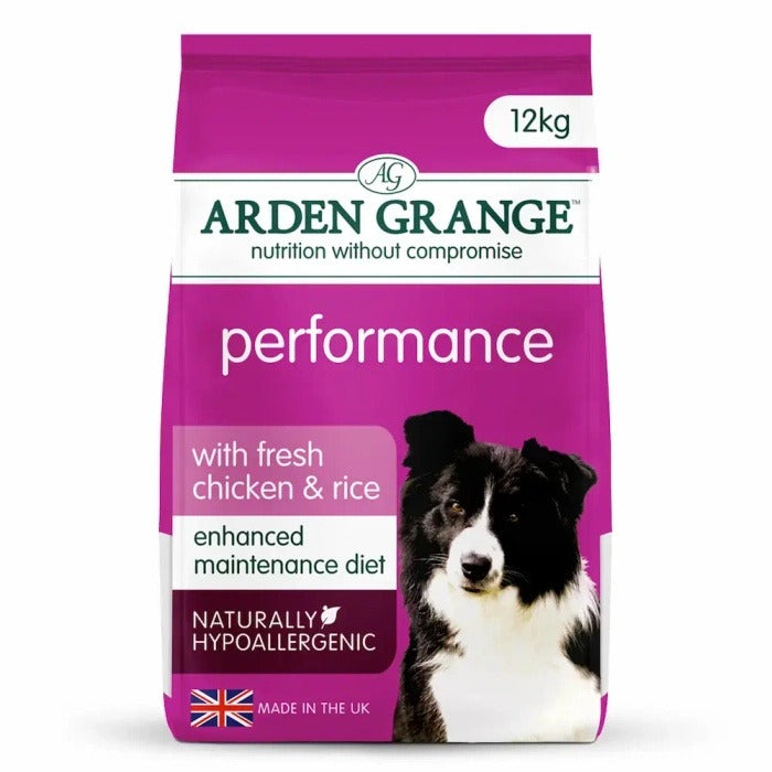 Arden Grange Performance with Fresh Chicken & Rice Dry Dog Food 12kg
