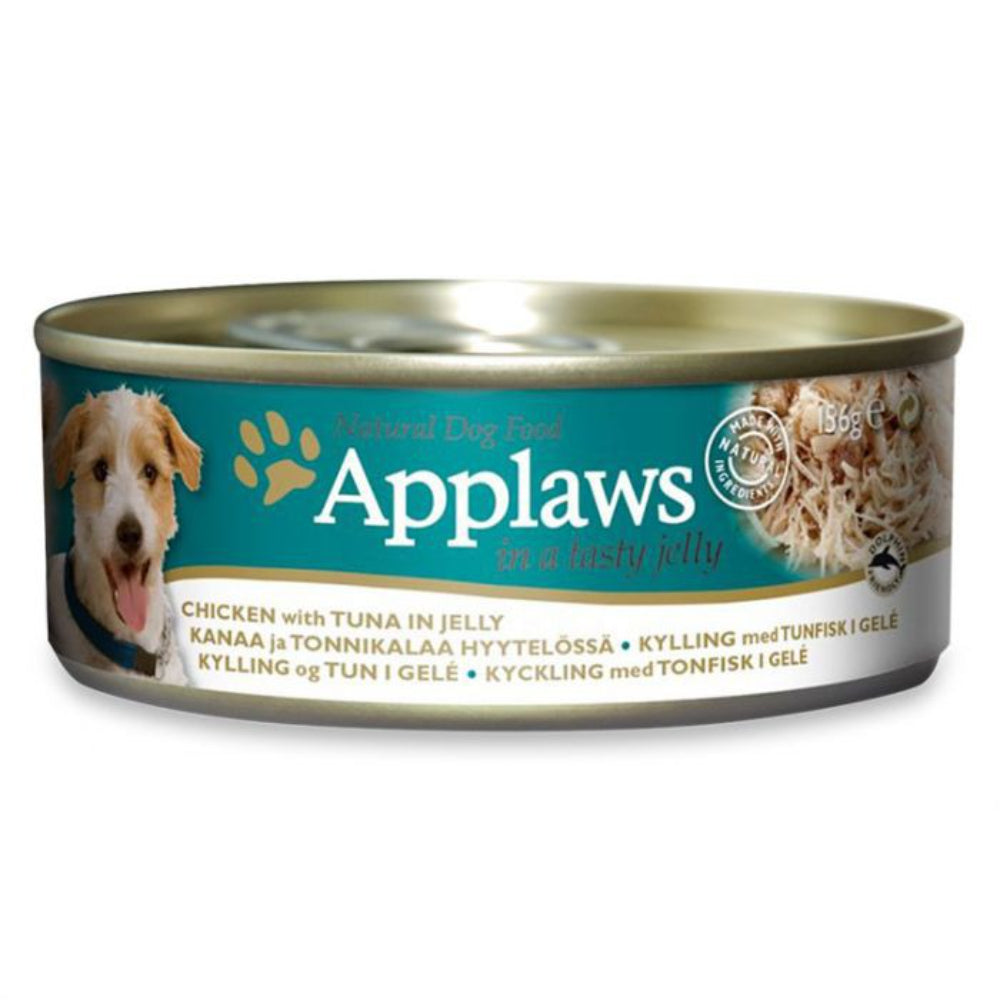 Applaws Chicken with Tuna in Jelly Adult Wet Dog Food Tin 156g