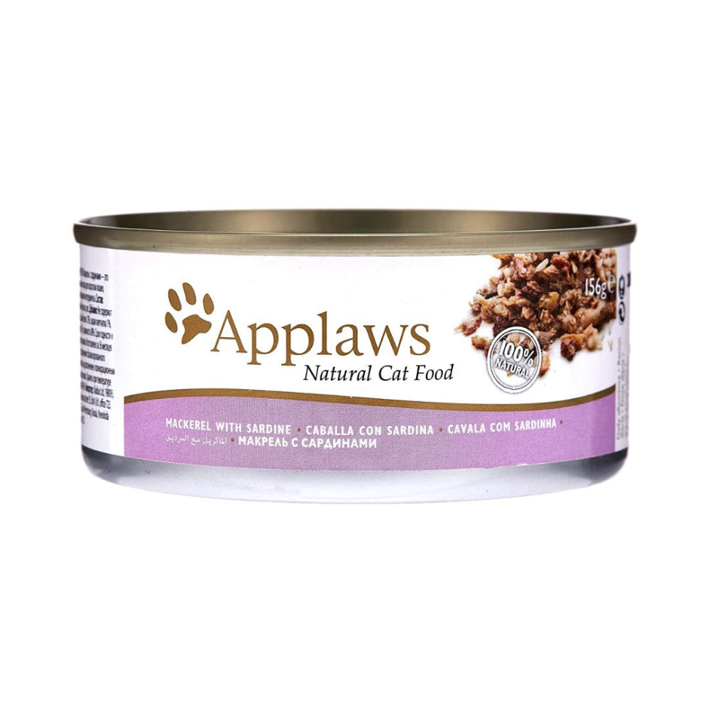 Applaws Mackerel with Sardine Adult Wet Cat Food Tin 156g