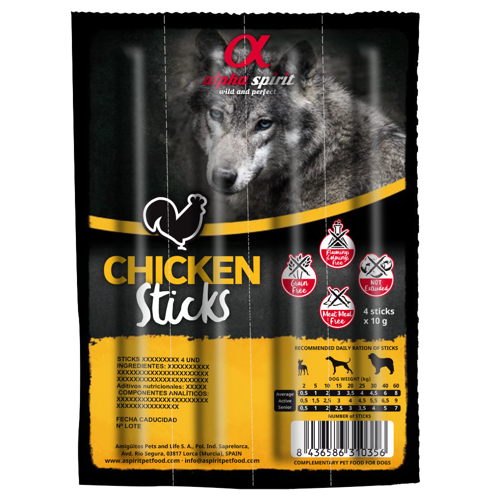 Alpha Spirit Chicken Sticks 4/pk