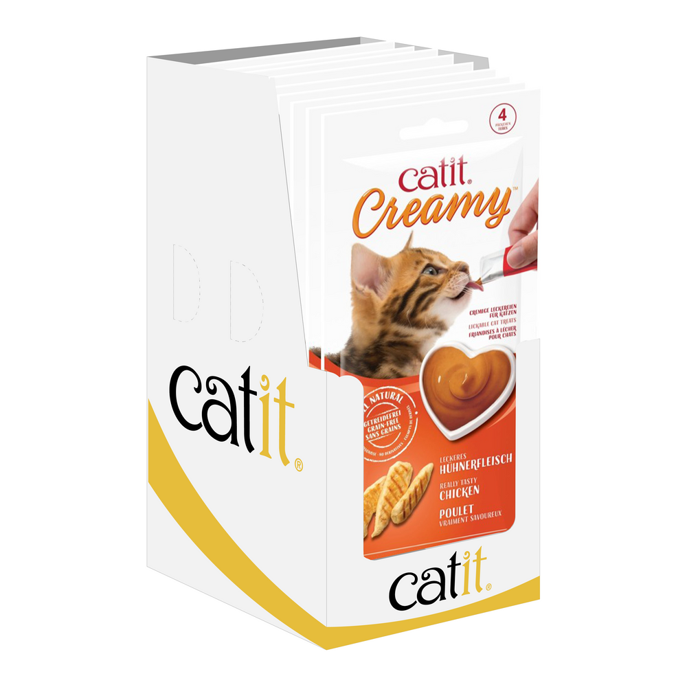 Catit Creamy Lickable Treats Chicken 12pk/box