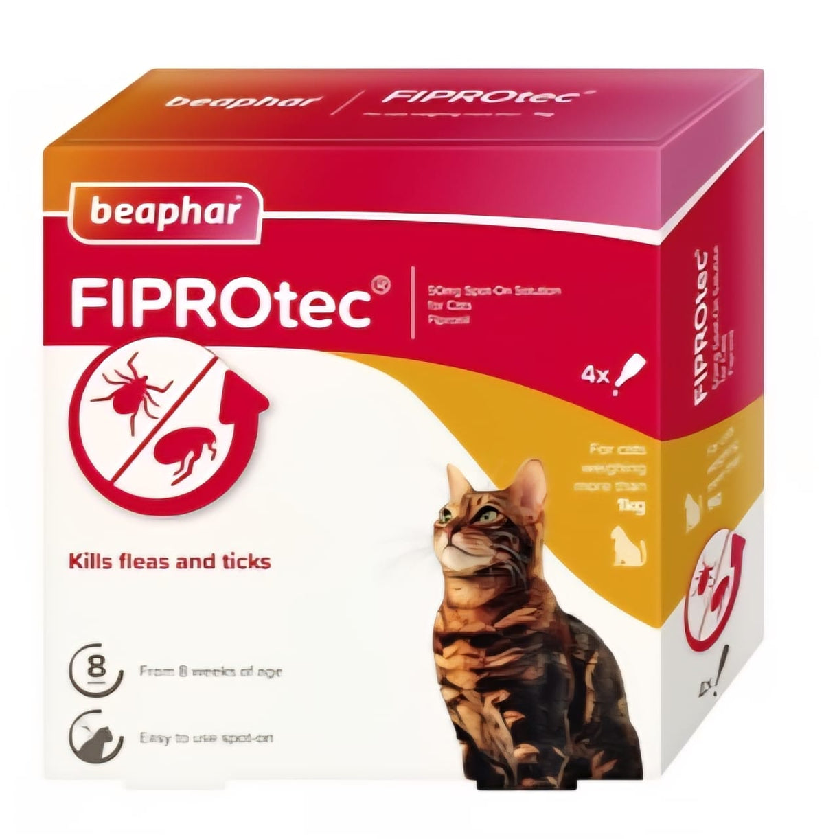 Fiprotec for Cat, 4 Pipettes