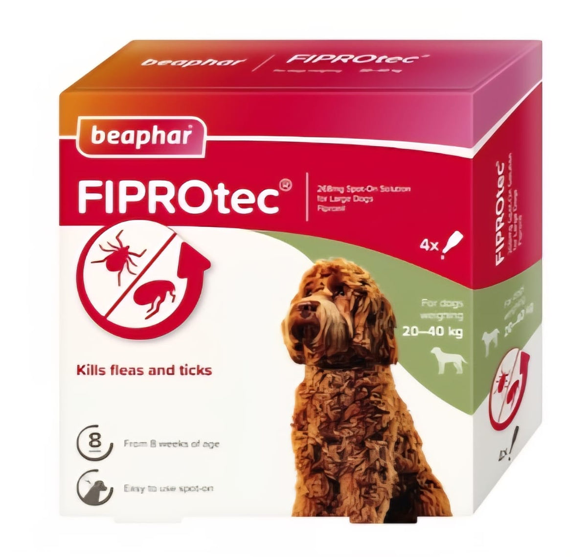 Fiprotec for Large Dog, 4 Pipettes