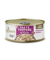 Applaws Taste Toppers in Gravy Chicken with Duck Wet Dog Food Tin 156g