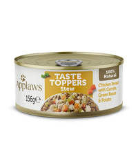 Applaws Taste Toppers Stew Chicken with Vegetables Wet Dog Food Tin 156g